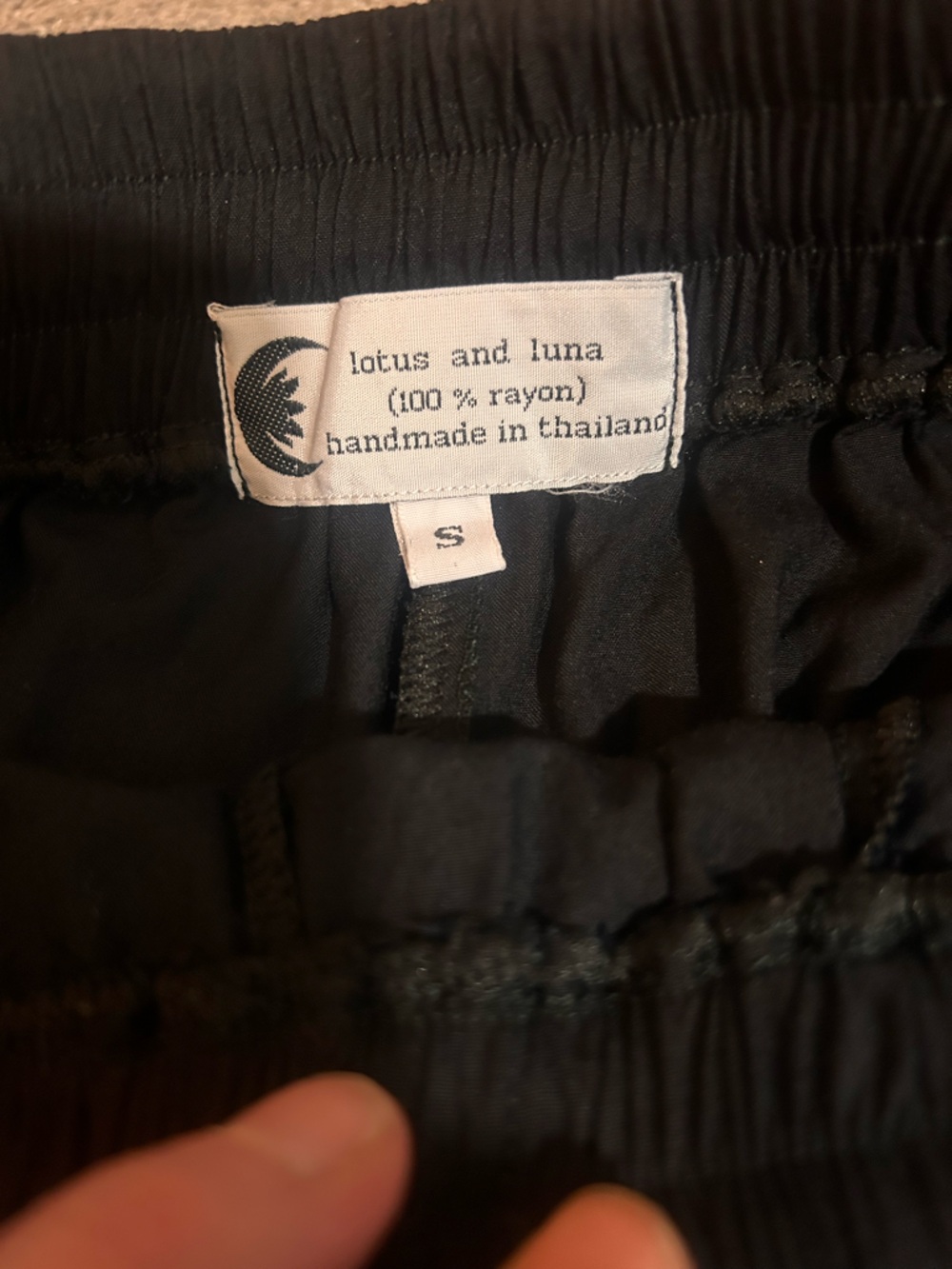 Lotus and Luna wide leg drawstring pants Size Small - Picture 7 of 7